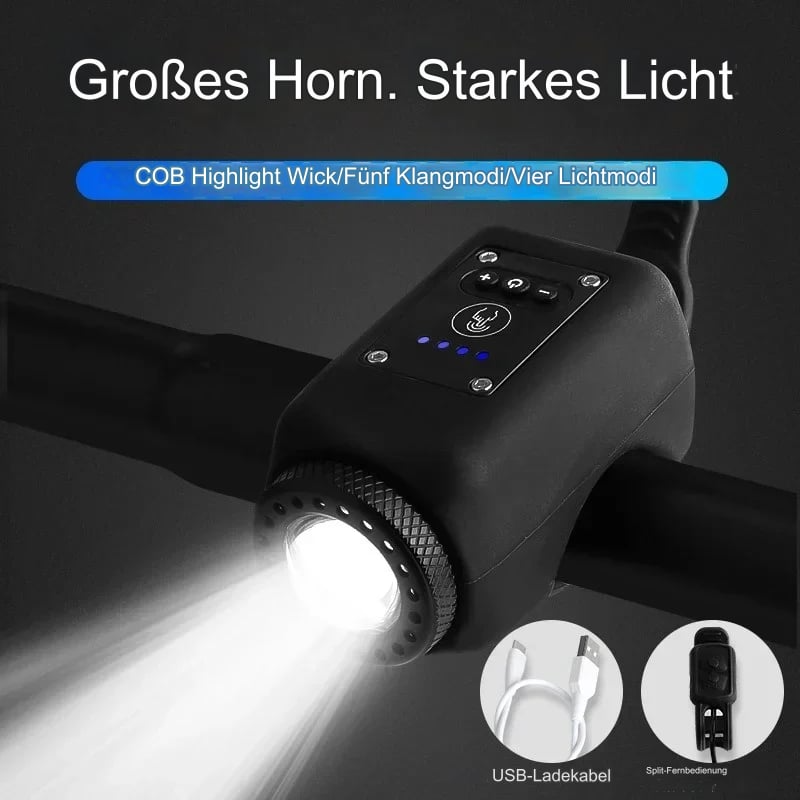 Fiets Elektronische Claxon met LED Licht Waterdicht en Schokbestendig 3