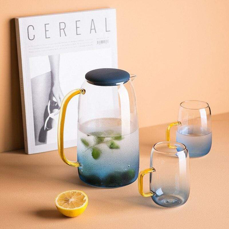 Glazen Karaf Set met Bijpassende Glazen 0