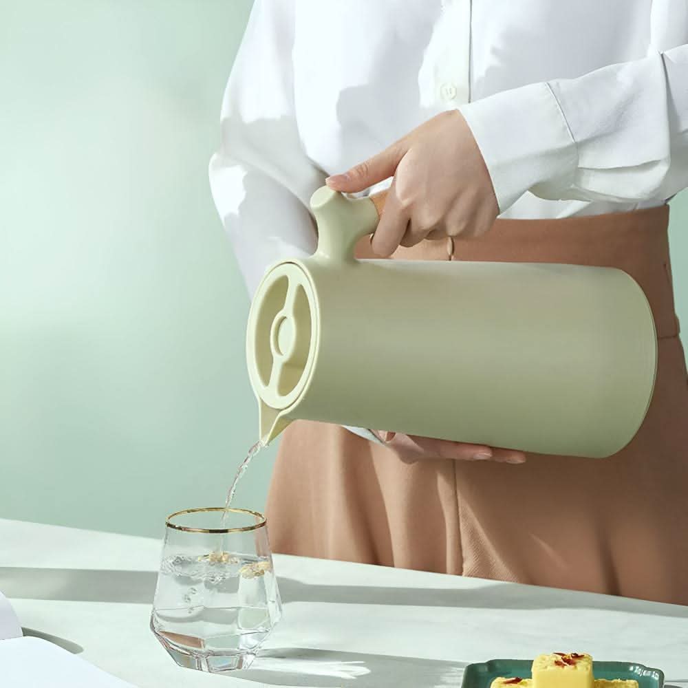 Glazen Karaf met Houten Handvat Dubbelwandig 2