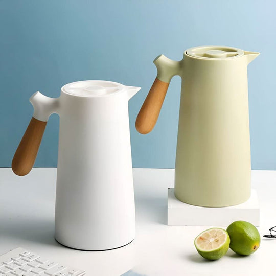 Glazen Karaf met Houten Handvat Dubbelwandig 7