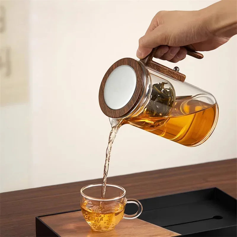 Glazen Theepot met Infuser voor Theeliefhebbers 8