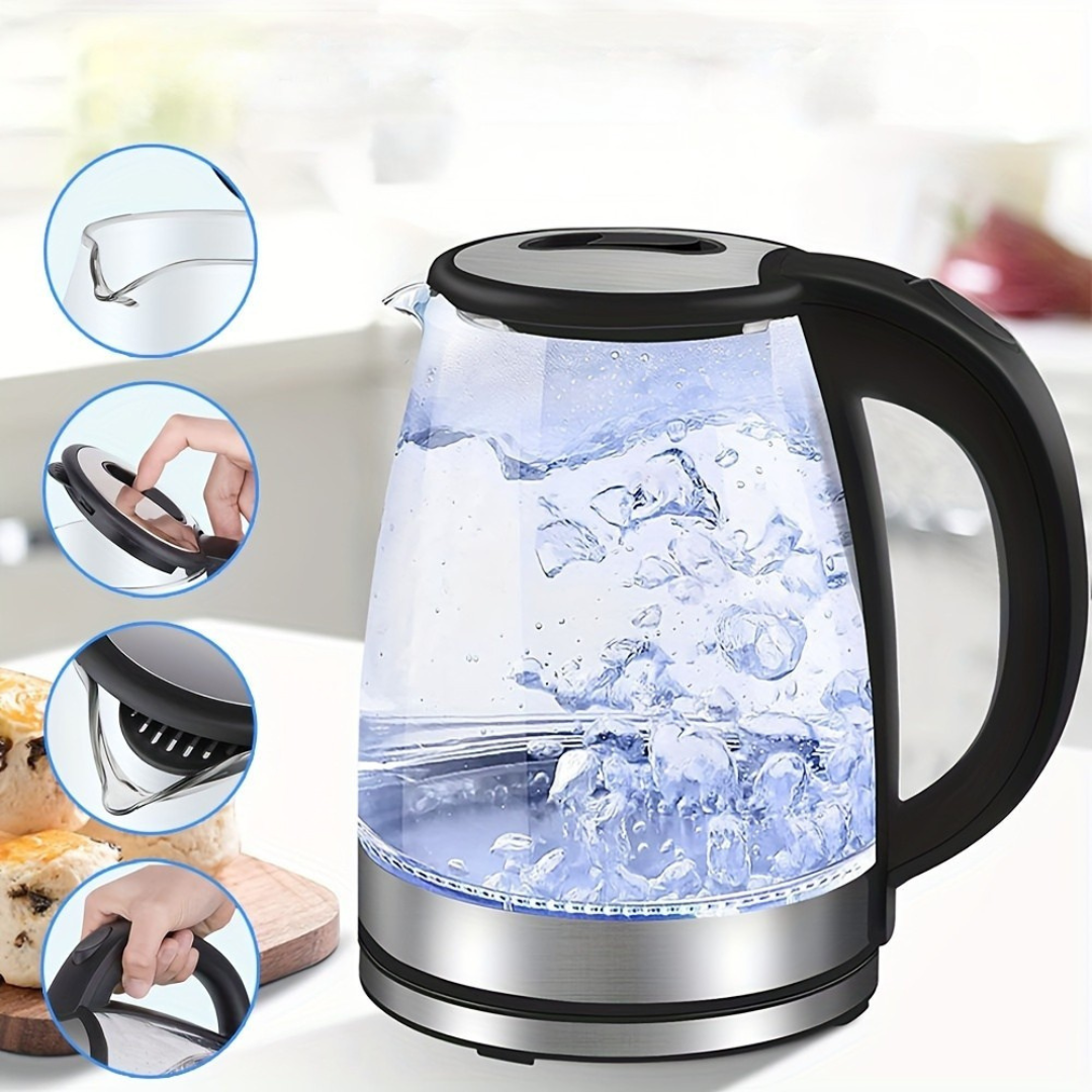 Glazen Waterkoker 2L met LED-verlichting 0
