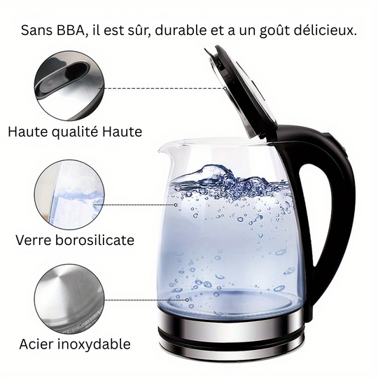 Glazen Waterkoker 2L met LED-verlichting 4