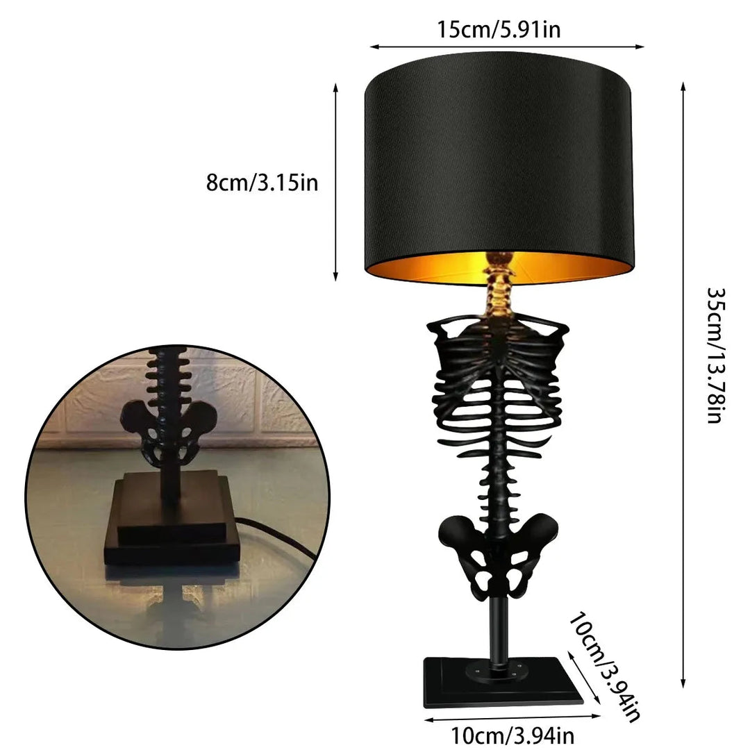 Gothic Skeleton Table Lamp 6