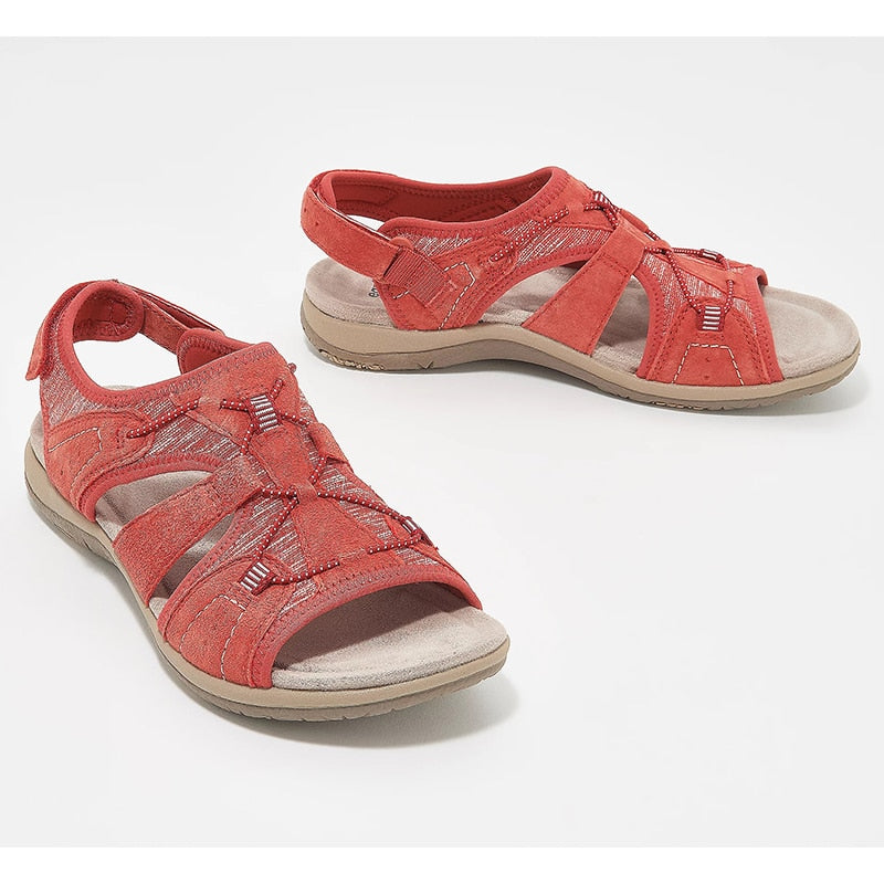 Ronde open teen sandalen