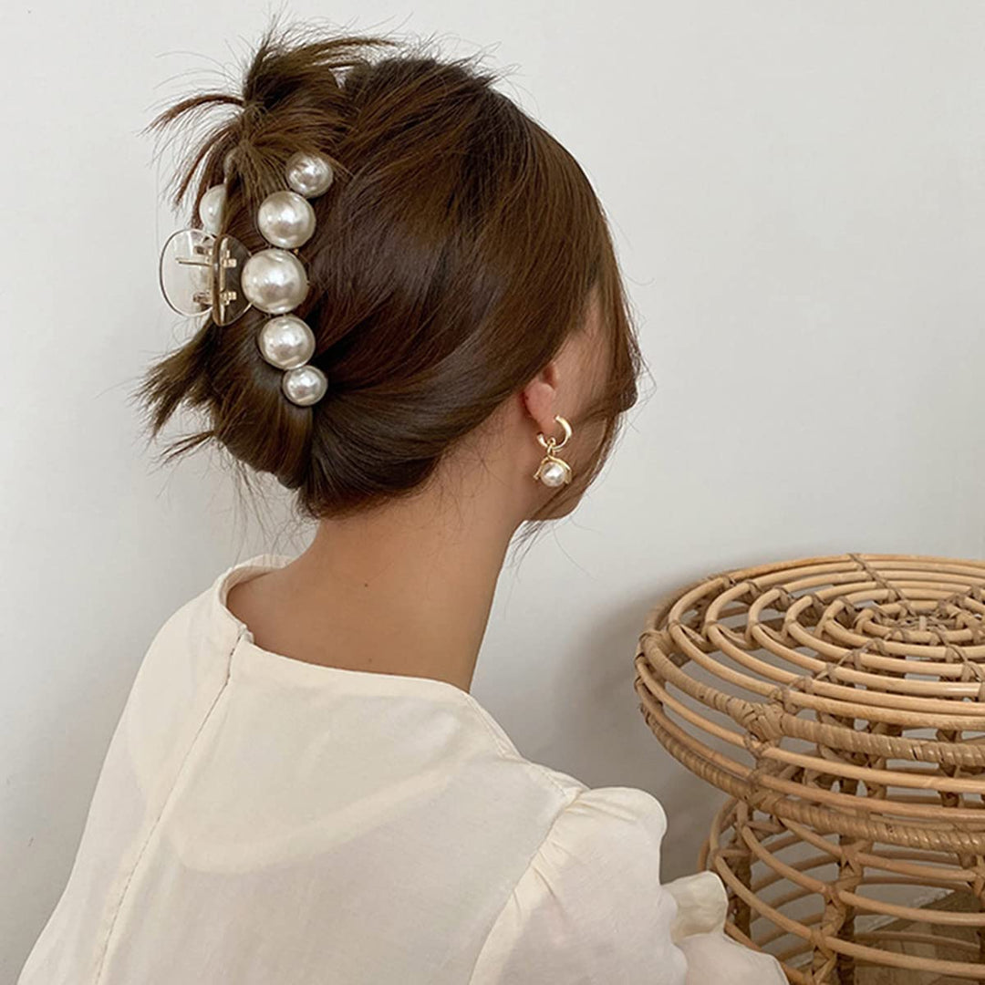 Haarclips voor Dames met Parels - 4 Stuks 8