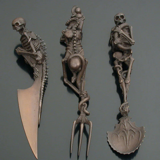 Halloween Bestekset Skelet voor Feestdagen 7
