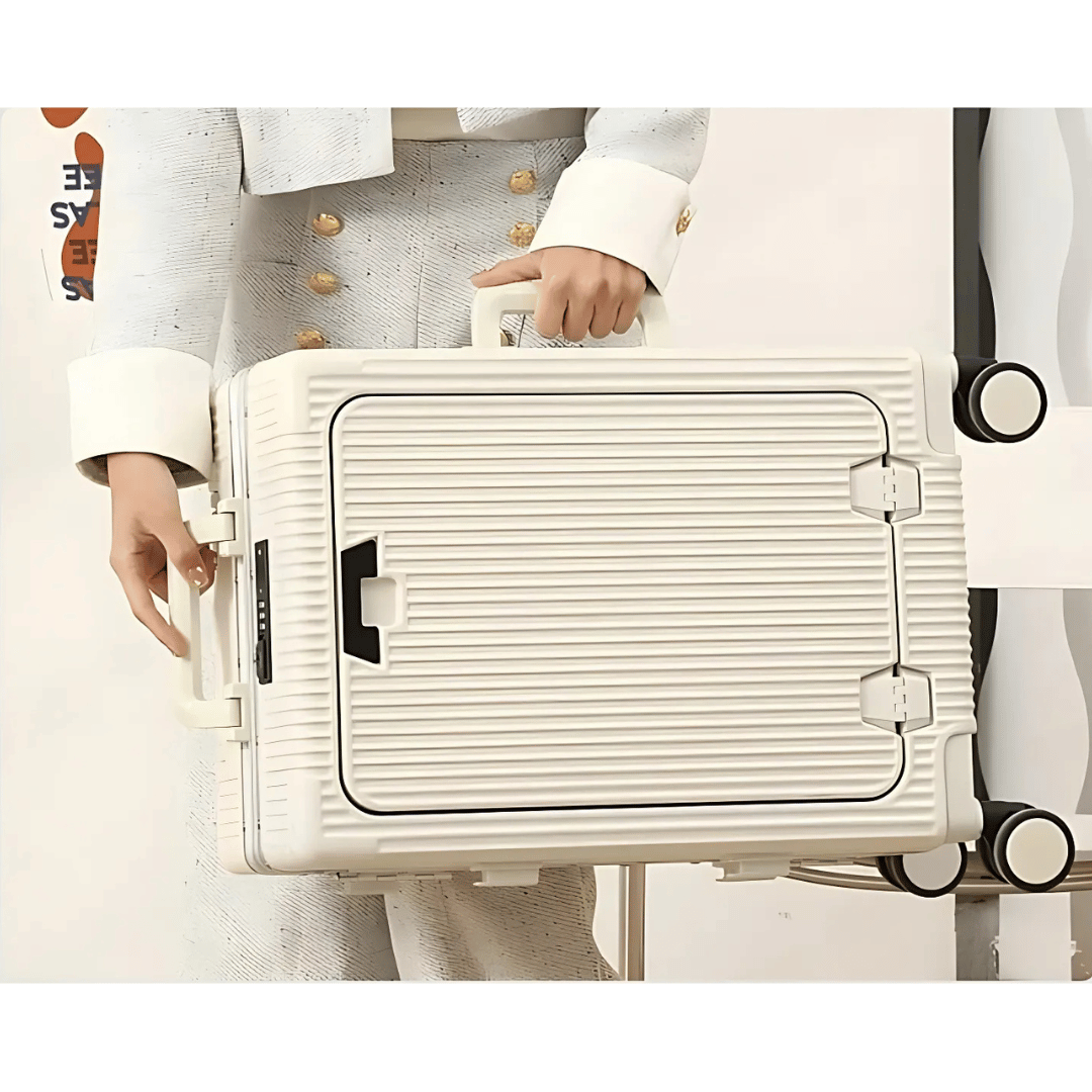 Handbagage Koffer Voor Zakenreizigers Met Aluminium Frame En USB Oplaadpoort 4