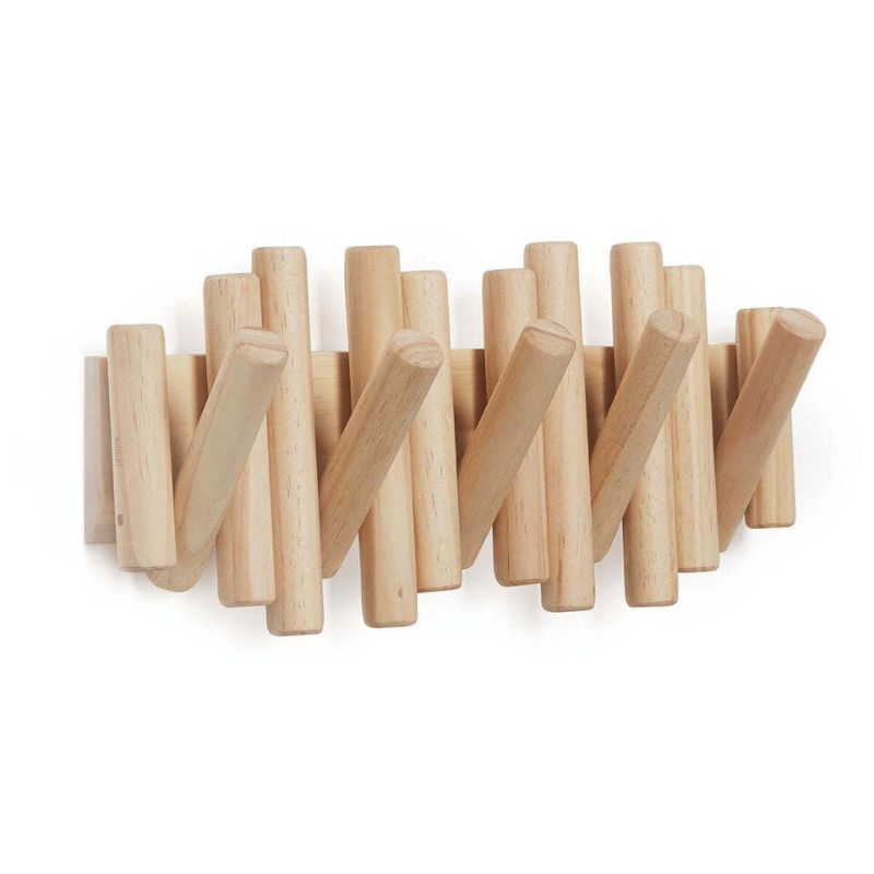 Handgemaakt Houten Kledingrek Scandinavisch Ontwerp 4