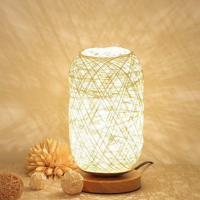 Handgeweven Rotan Nachtlampje Modern 4