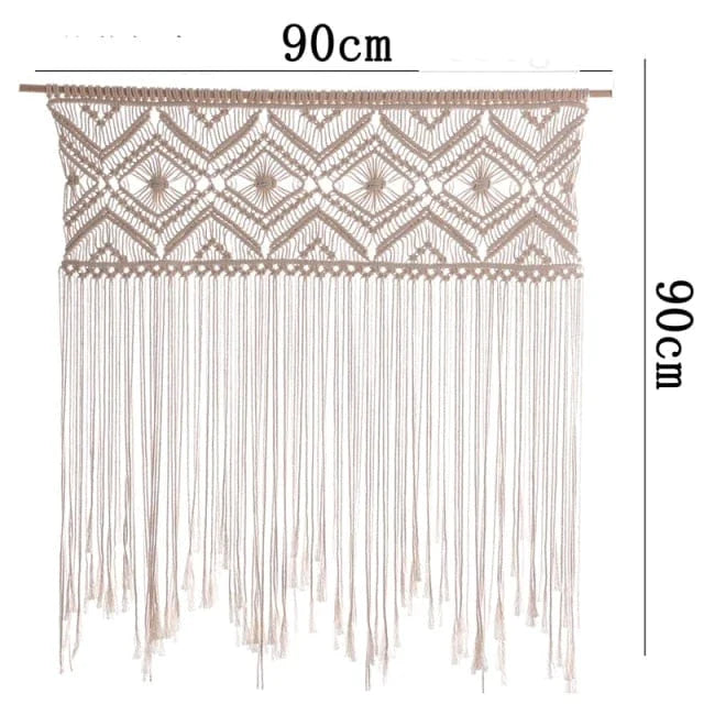 Hangende Macramé Draperie voor Thuisdecoratie Minimalistisch Design 10