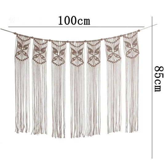 Hangende Macramé Draperie voor Thuisdecoratie Minimalistisch Design 12