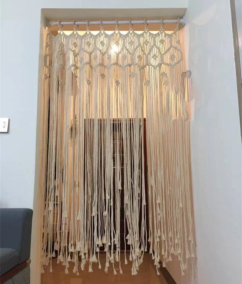 Hangende Macramé Draperie voor Thuisdecoratie Minimalistisch Design 5