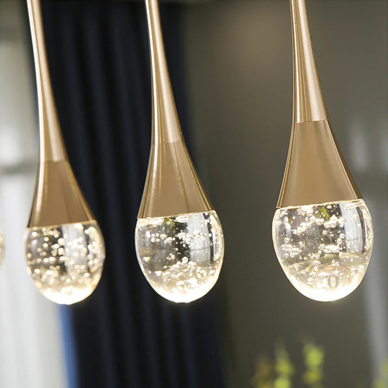 Hanglamp Druppelvormig Glas voor Eettafel en Woonkamer Lamp 1