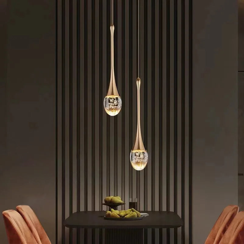 Hanglamp Druppelvormig Glas voor Eettafel en Woonkamer Lamp 6