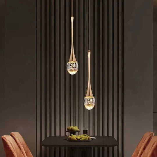 Hanglamp Druppelvormig Glas voor Eettafel en Woonkamer Lamp 6