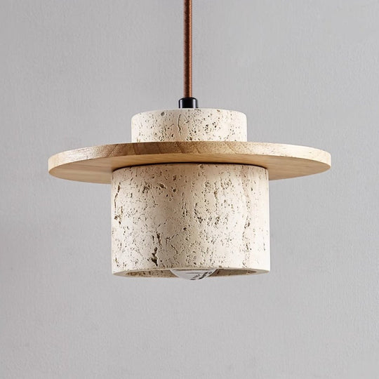 Hanglamp Eettafel Retro Design met Natuurlijke Travertijnsteen voor Woonkamer en Slaapkamer 3