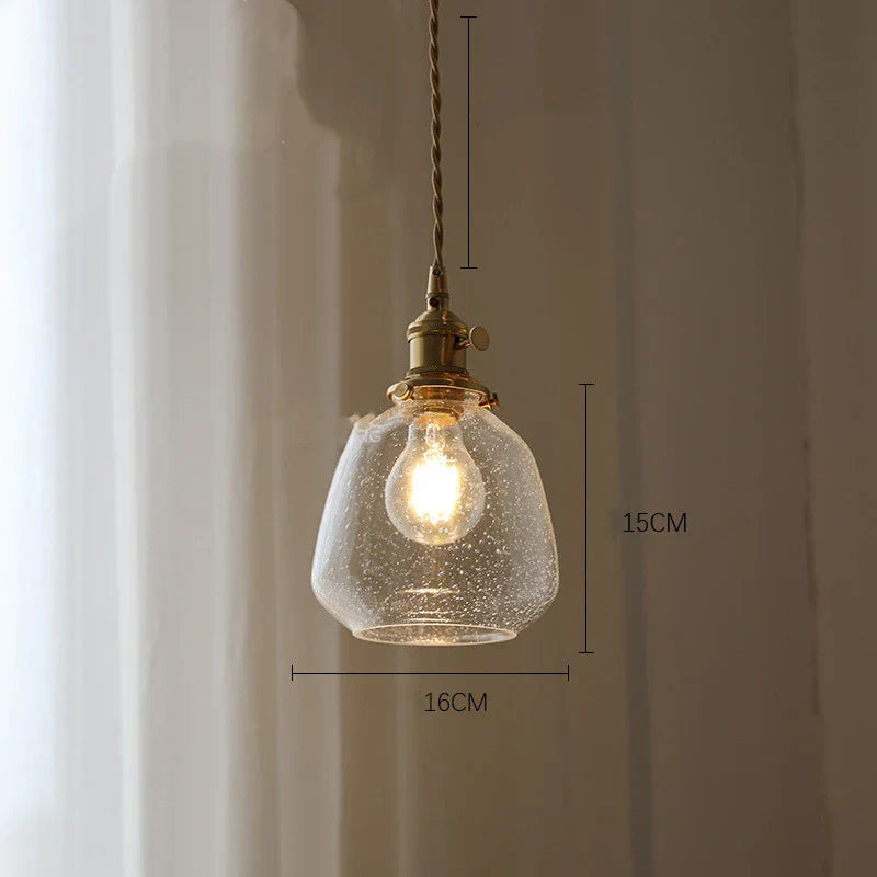 Hanglamp Vintage Stijl met Glazen Design 0