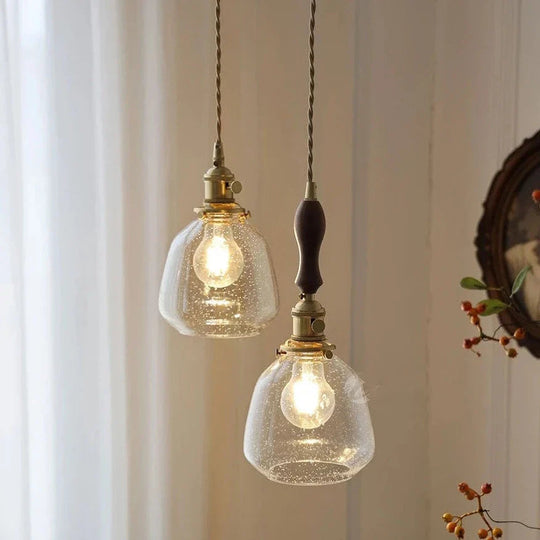 Hanglamp Vintage Stijl met Glazen Design 8