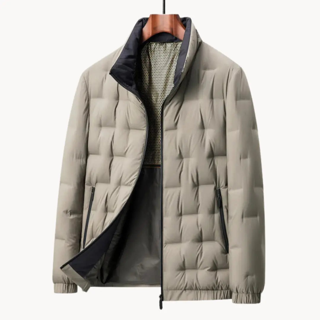 Heren All-Weather Jacket Met Minimalistisch Ontwerp 1
