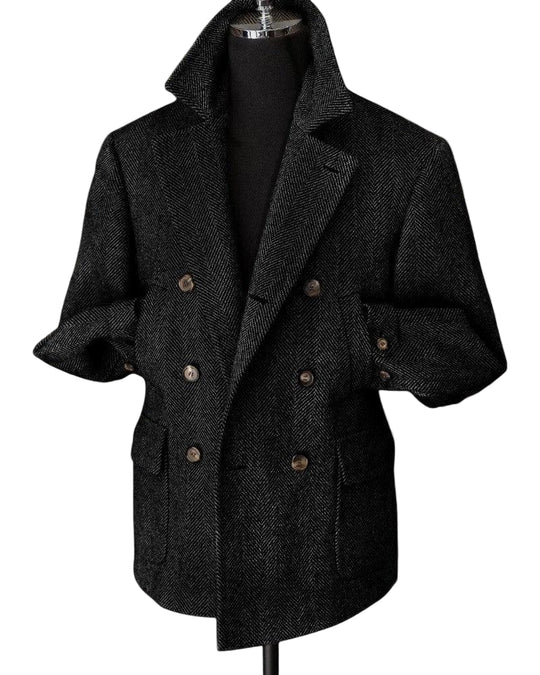 Heren Blazer Met Dubbele Rij Knopen Voor Zakelijke En Casual Gelegenheden 0