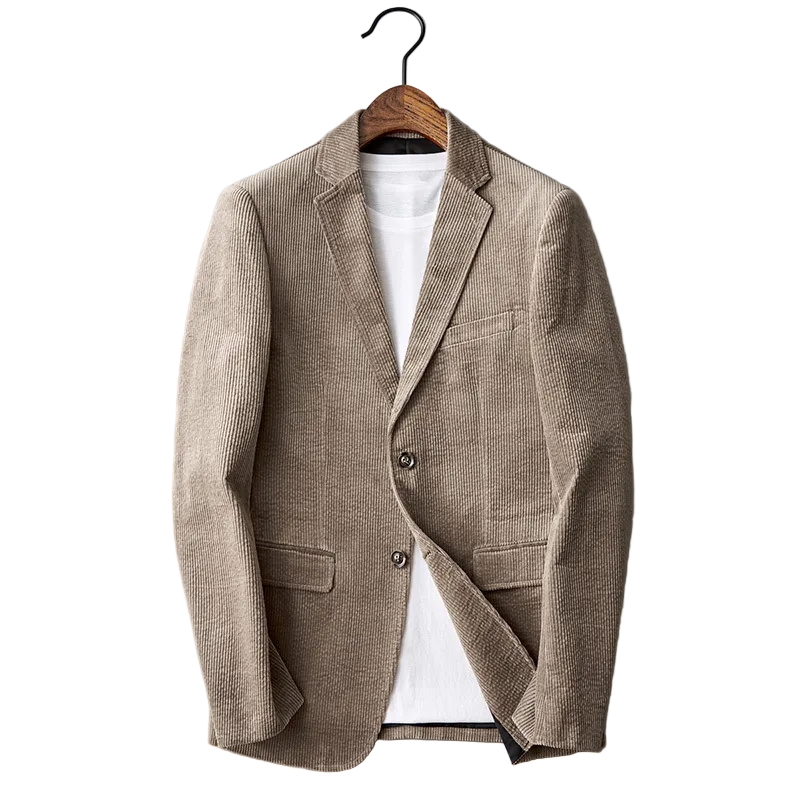 Heren Blazer Slank Met Uniek Revers 0