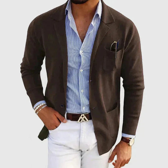 Heren Blazer met Reverskraag in Klassieke Stijl voor Formele en Casual Gelegenheden 7