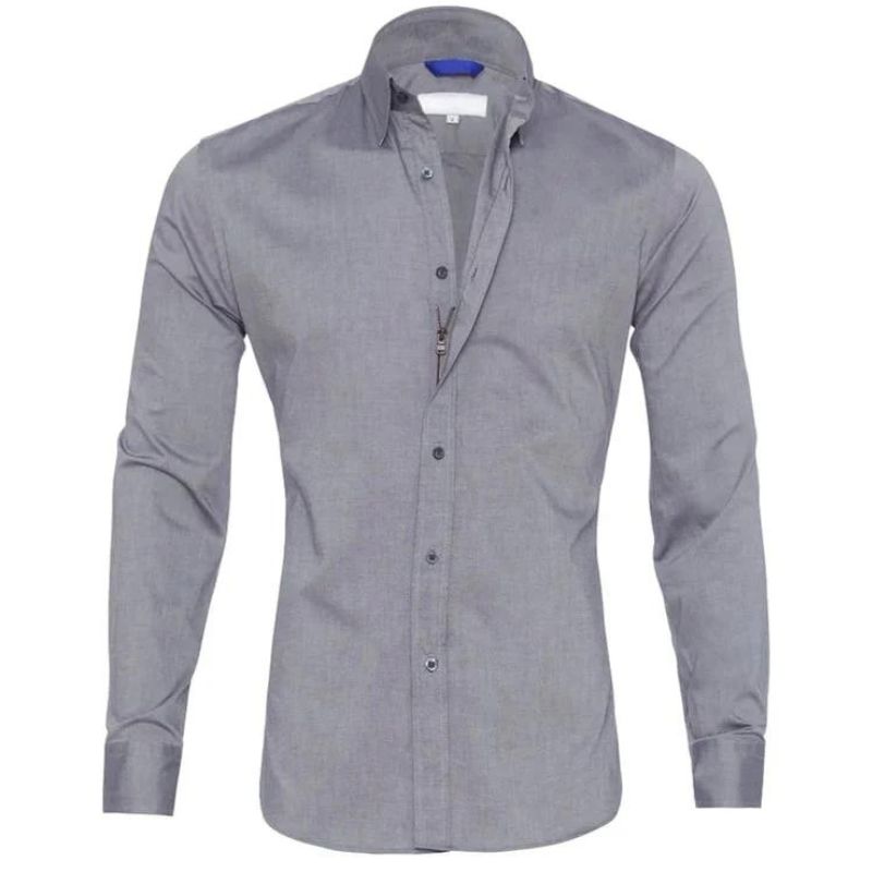 Heren Blouse Ademend Met Verborgen Rits Voor Actieve Dagen 10