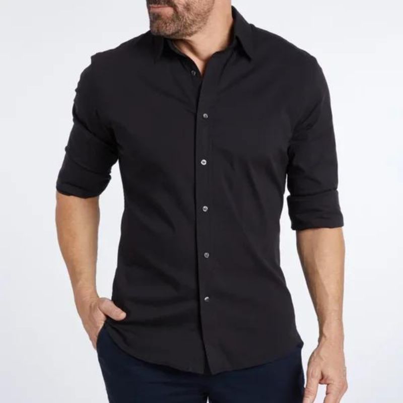 Heren Blouse Ademend Met Verborgen Rits Voor Actieve Dagen 2