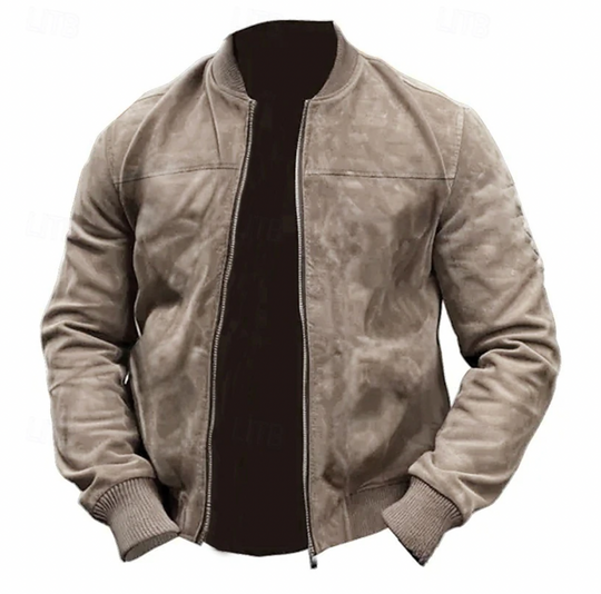 Heren Bomberjack Suède Moderne Stijl 0