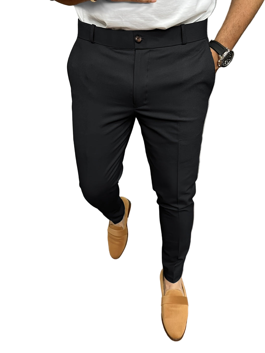 Heren Broeken Stretch Casual Stijl met Praktische Zakken 0