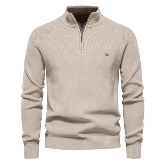 Heren Cardigan Zipper Casual Katoen Hoog Col 6