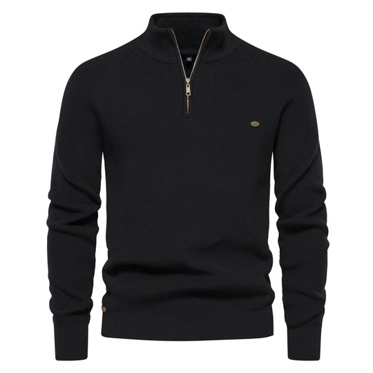 Heren Cardigan Zipper Casual Katoen Hoog Col 8