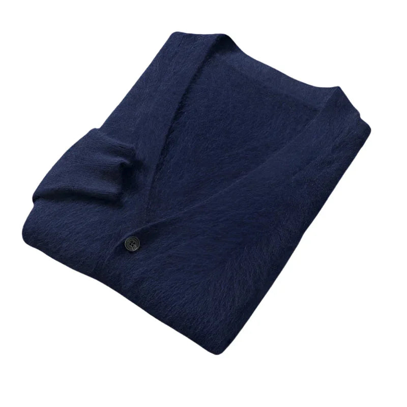 Heren Cardigan van Kasjmier met Knopen 7