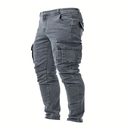 Heren Cargo Broek Aansluitende Pasvorm Met Praktische Zakken 5