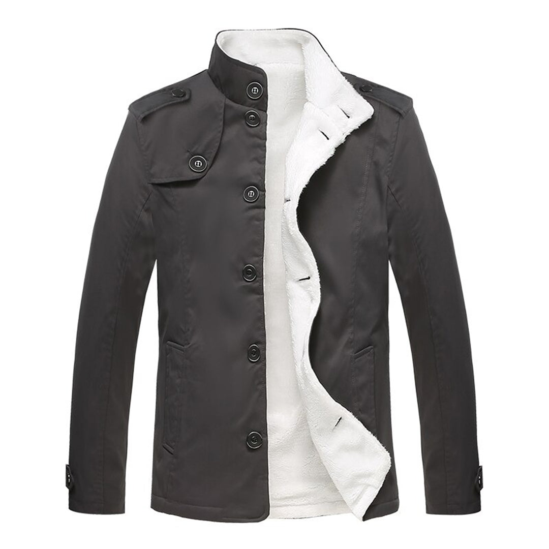 Heren Casual Fleece Gevoerde Jas 0