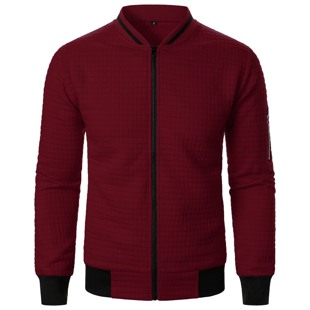 Heren Casual Jack met Staande Kraag en Rits 8
