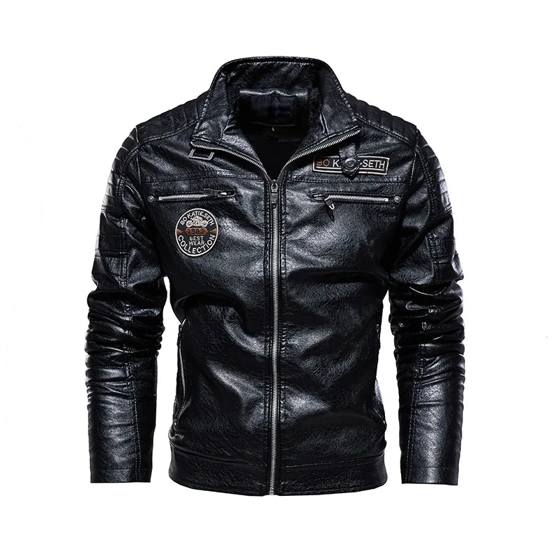 Heren Casual Leren Winterjas 1