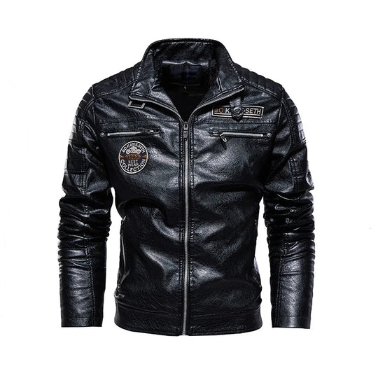 Heren Casual Leren Winterjas 1