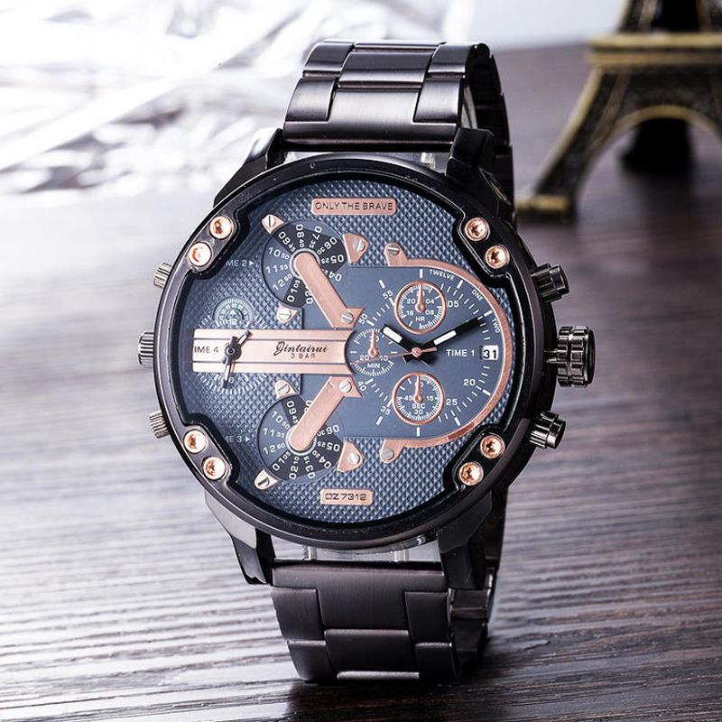 Heren Chronograaf Horloge Met Digitale Wijzerplaat Stijlvol 7