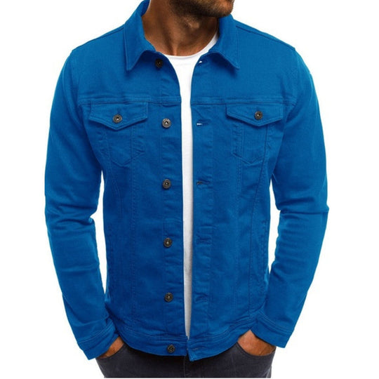 Heren Denim Jasje Regular Fit Met Knopen 3