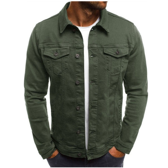 Heren Denim Jasje Regular Fit Met Knopen 5