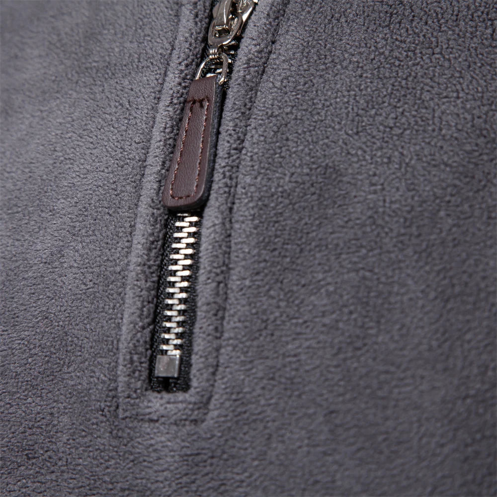 Heren Fleece Jacket Dikke Warme Pullover Met Rits 3