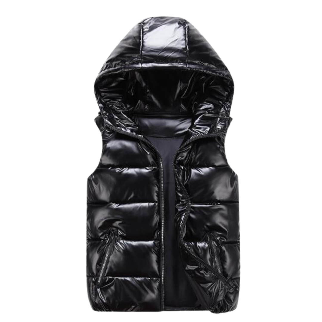 Heren Geïsoleerd Vest met Capuchon Casual Stijl 2