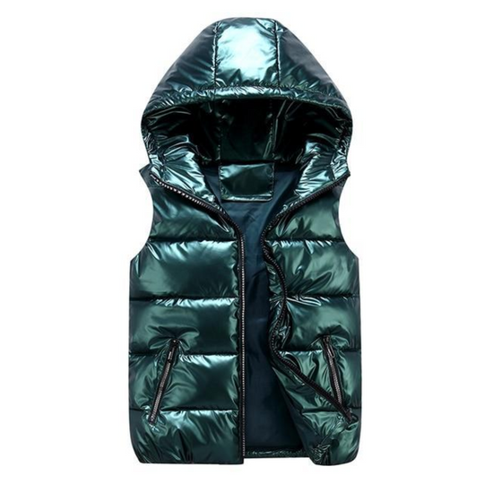 Heren Geïsoleerd Vest met Capuchon Casual Stijl 3