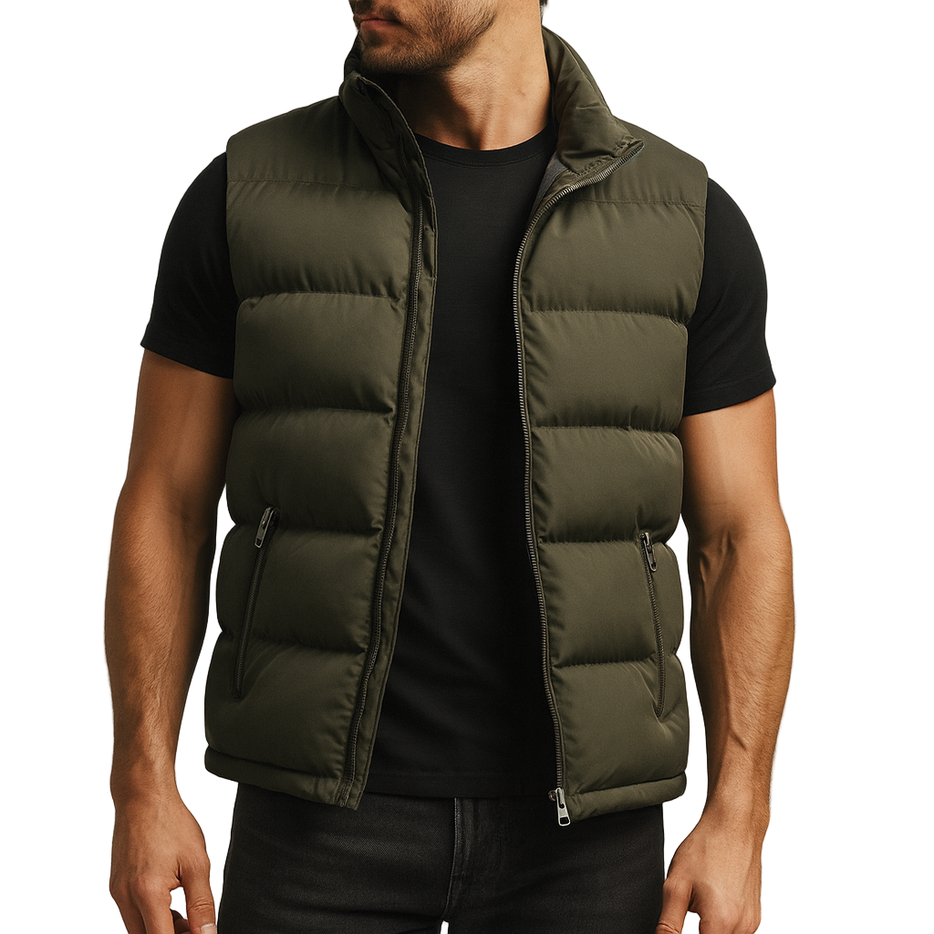 Heren Gewatteerd Vest voor Comfort en Warmte 0