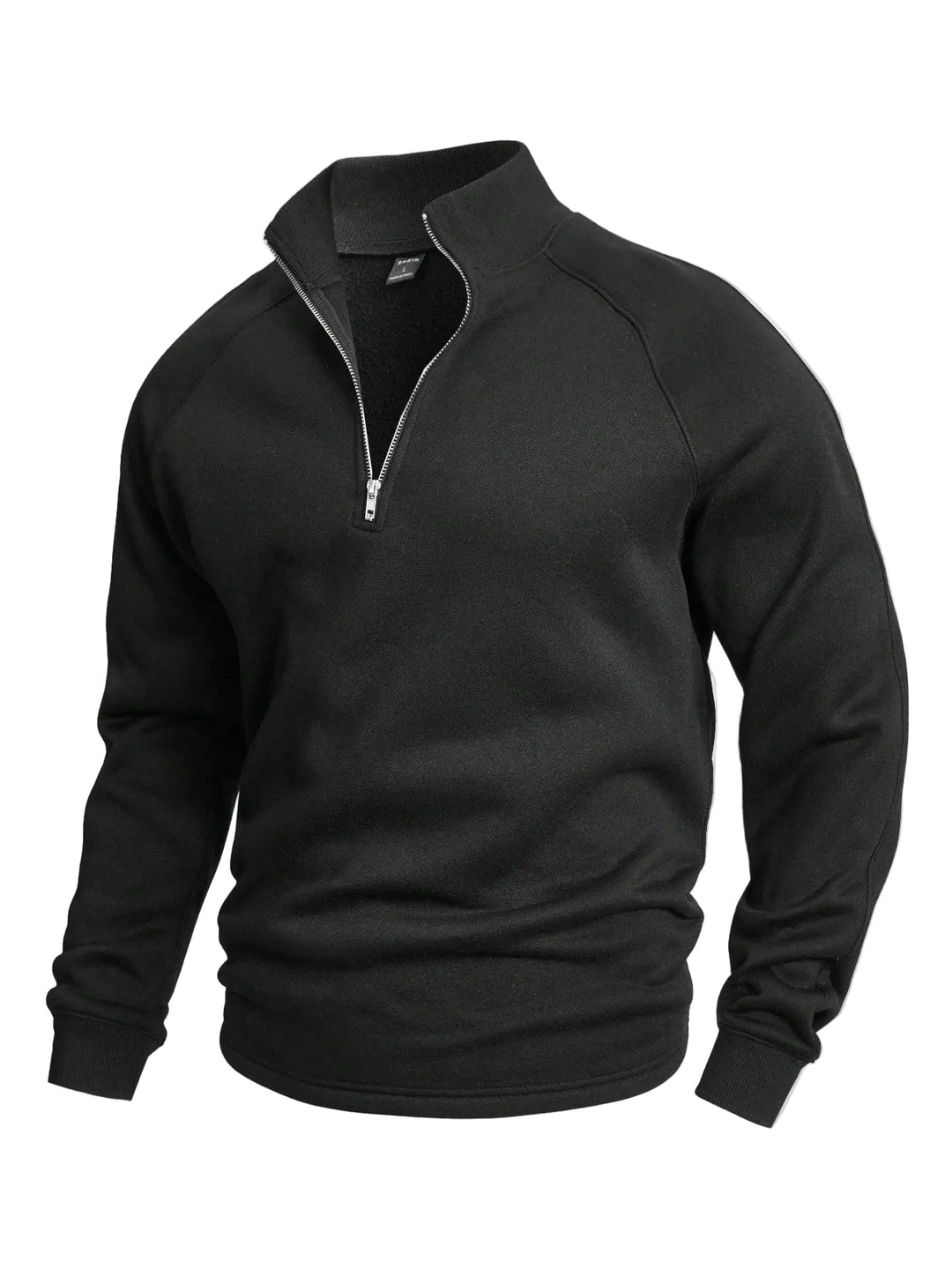 Heren Halv-Zip Trui Comfortabel Casual Katoenmix 1