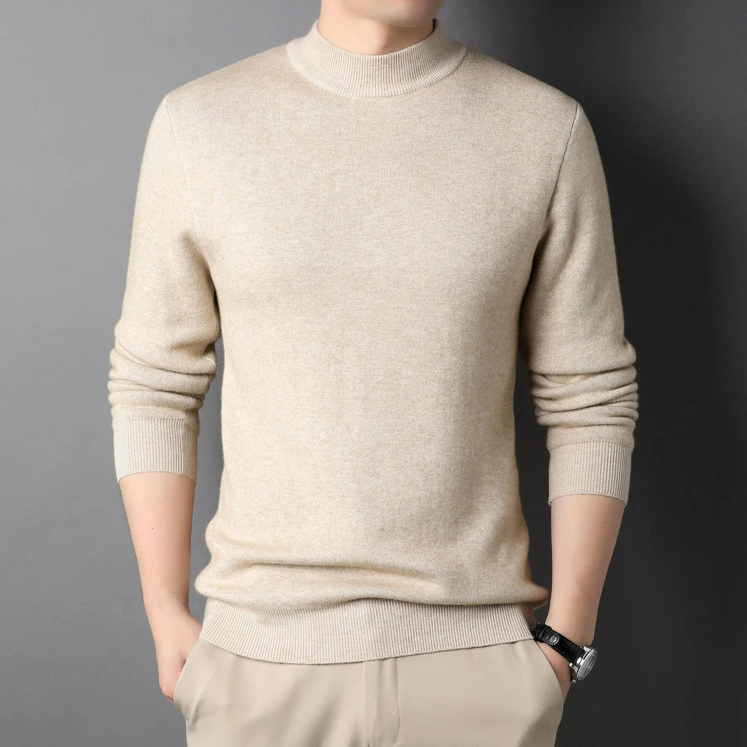 Heren Halvpolo Gebreid Slim-Fit Stijlvol 0