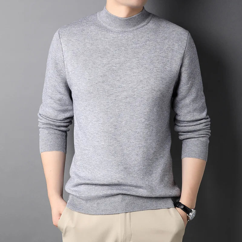 Heren Halvpolo Gebreid Slim-Fit Stijlvol 5