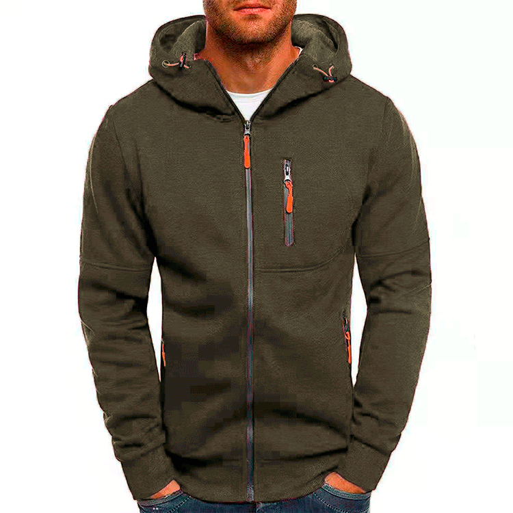 Heren Hoodie Met Cap Fleece Comfortabel Voor Casual Gebruik 1